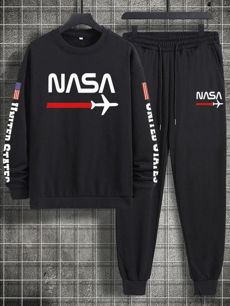 men american flag and letter graphic pullover & drawstring waist sweatpants t6ar#, Gray
men american flag and letter graphic pullover & drawstring waist sweatpants t6ar#, Gray