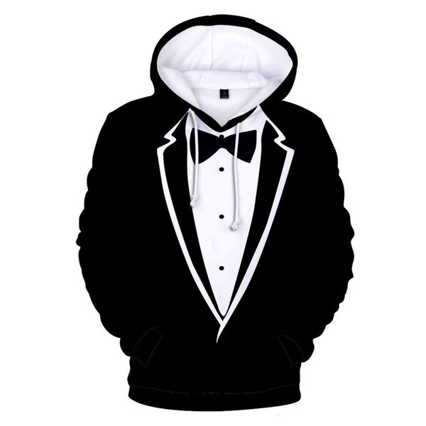 men's hoodies & sweatshirts 3d fake two hoodie pieces sleeve suit with printed tie male fashion shirt comers cute baby clothes cool bro, Black
men's hoodies & sweatshirts 3d fake two hoodie pieces sleeve suit with printed tie male fashion shirt comers cute baby clothes cool bro, Black