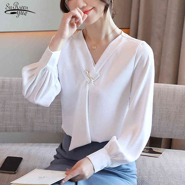 autumn lantern long sleeve chiffon shirt female office solid v neck blouse women plus size ladies pullovers 11081 210508, White
autumn lantern long sleeve chiffon shirt female office solid v neck blouse women plus size ladies pullovers 11081 210508, White
