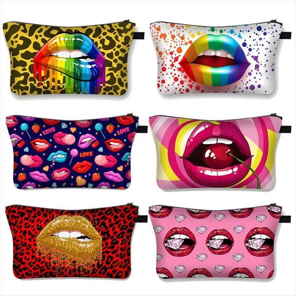 personality woman red lips cosmetic bag printed exaggeration girl case fashion ladies portable travel makeup
personality woman red lips cosmetic bag printed exaggeration girl case fashion ladies portable travel makeup