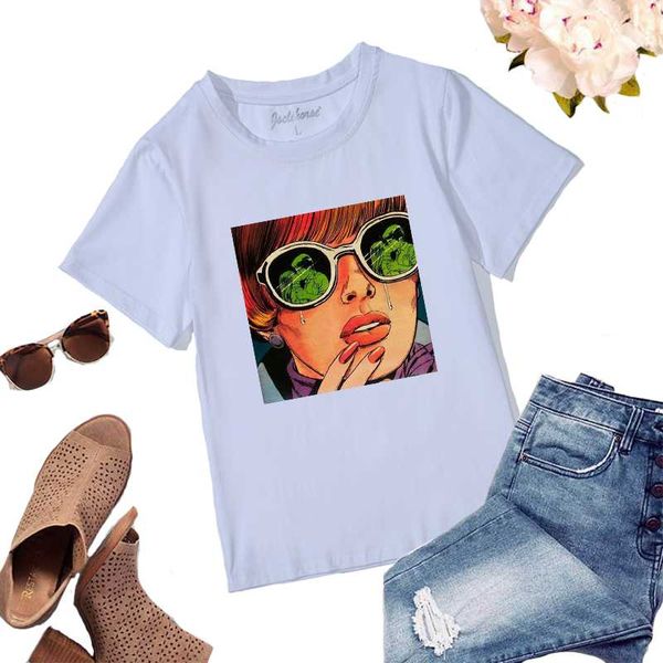 women's t-shirt sweet punk women summer 2021 aesthetic tee shirt personalized art graffiti print short sleeve, White
women's t-shirt sweet punk women summer 2021 aesthetic tee shirt personalized art graffiti print short sleeve, White