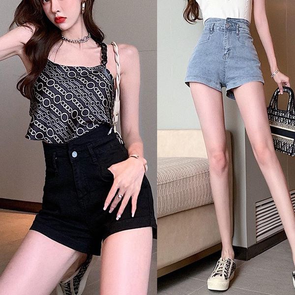 women's jeans washed elastic basic denim shorts women 2021 summer korean version of high waist slimming slim bag hip wide leg tide, Blue
women's jeans washed elastic basic denim shorts women 2021 summer korean version of high waist slimming slim bag hip wide leg tide, Blue