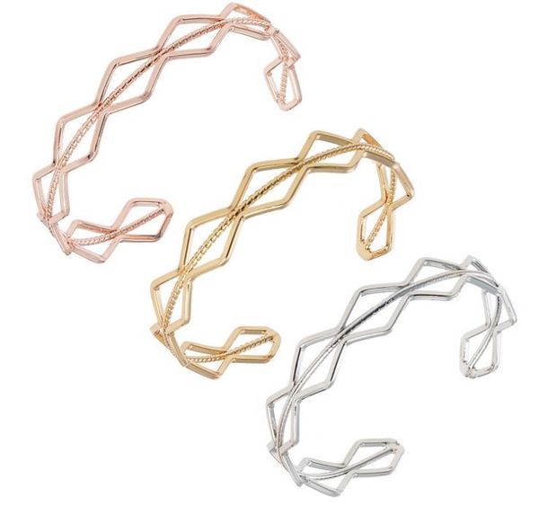 vinnie design jewelry 3 color women ladies party wire bangles bracelets openable wristband bangle, Black
vinnie design jewelry 3 color women ladies party wire bangles bracelets openable wristband bangle, Black