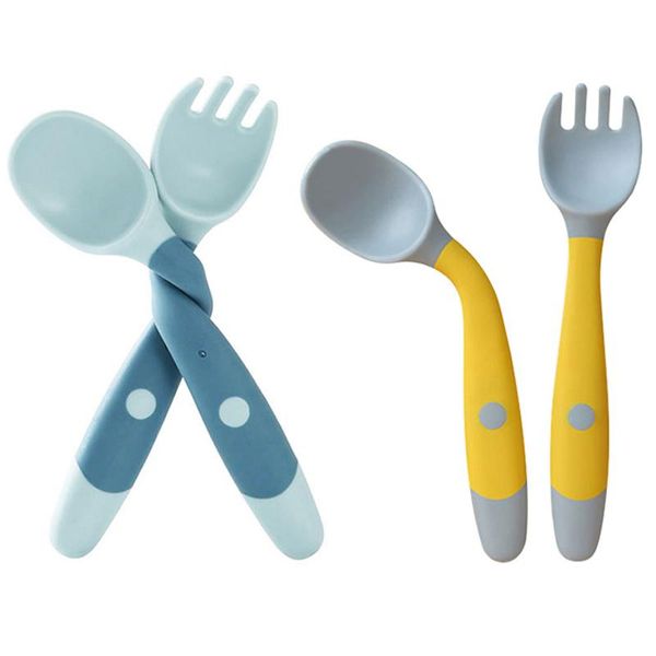baby spoon fork set toddler infant bendable silicone soft spoons learning tableware safe feeding flatware with storage box cups, dishes & ut
baby spoon fork set toddler infant bendable silicone soft spoons learning tableware safe feeding flatware with storage box cups, dishes & ut