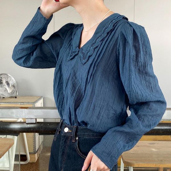 women's t-shirt elegant doll collar long sleeve women party clothes french style wild loose casual t-shirts all-match temperament pull, White
women's t-shirt elegant doll collar long sleeve women party clothes french style wild loose casual t-shirts all-match temperament pull, White