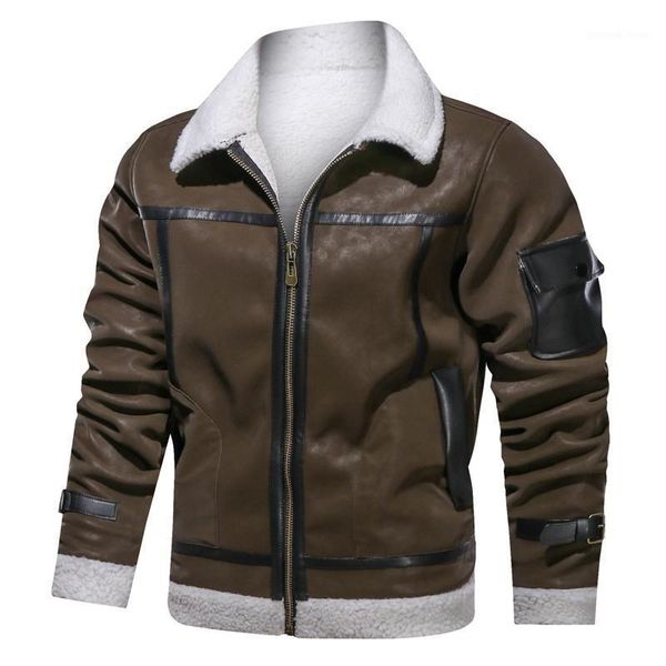men's fur & faux winter fashion men suede zipper coats thick warm leather jacket mens motorcycle outdoor casual overcoat, Black
men's fur & faux winter fashion men suede zipper coats thick warm leather jacket mens motorcycle outdoor casual overcoat, Black