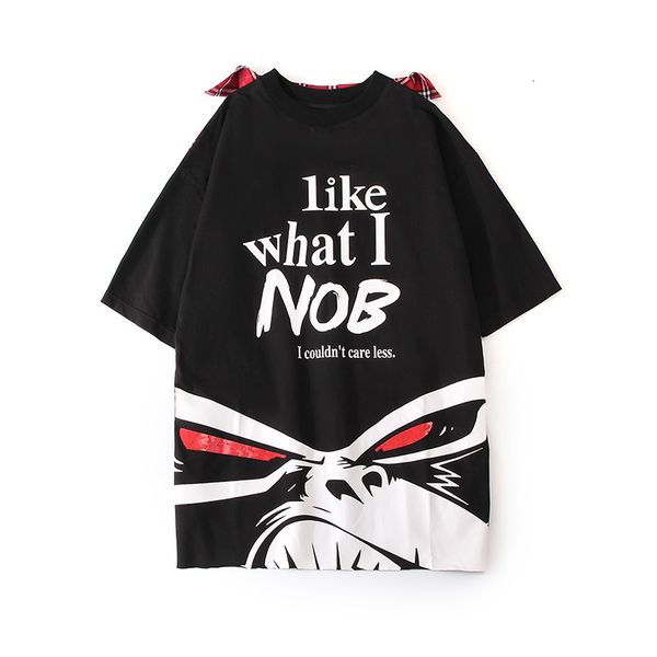 tracksuits 2021 new casual spring feminine short sleeve mid-length tide mark letter of black cartoon drawings around the student shirt neck, Gray
tracksuits 2021 new casual spring feminine short sleeve mid-length tide mark letter of black cartoon drawings around the student shirt neck, Gray