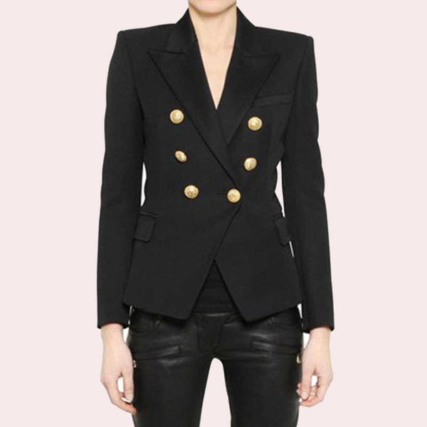 excellent quality stylish classic blazer for women double breasted lion metal buttons blazer plus size s-3xl, White;black
excellent quality stylish classic blazer for women double breasted lion metal buttons blazer plus size s-3xl, White;black