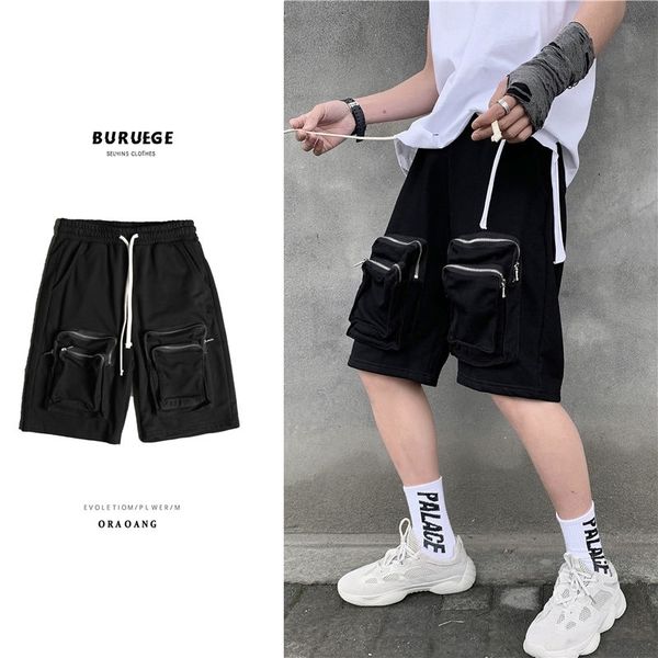 men's shorts summer drawstring fashion retro zipper pocket men streetwear loose hip-hop black mens m-2xl 3amy, White;black
men's shorts summer drawstring fashion retro zipper pocket men streetwear loose hip-hop black mens m-2xl 3amy, White;black