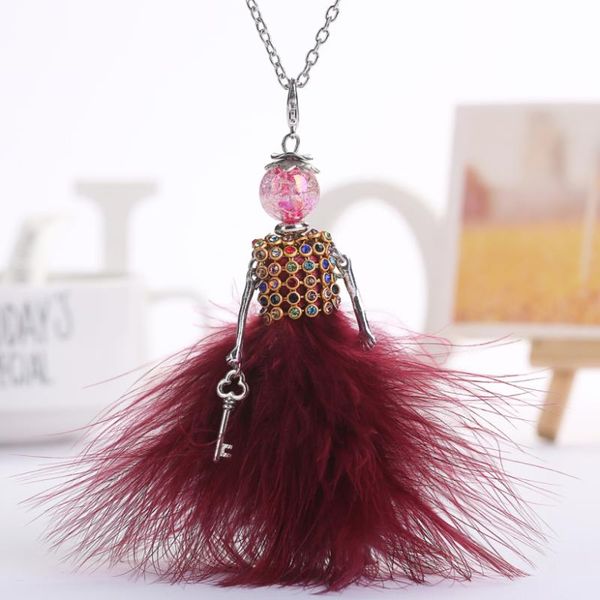 pendant necklaces ylwhjj brand doll cute necklace for wemen long chain fashion jewelry rhinestone exaggerated feather dress, Silver
pendant necklaces ylwhjj brand doll cute necklace for wemen long chain fashion jewelry rhinestone exaggerated feather dress, Silver