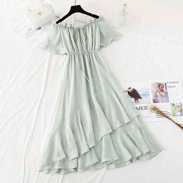 dresses women summer slash neck off shouder solid cotton linen es high waist a-line ruffles midi robe femme, Black;gray
dresses women summer slash neck off shouder solid cotton linen es high waist a-line ruffles midi robe femme, Black;gray
