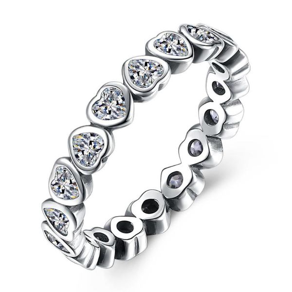 sterling silver ring forever more love heart with crystal rings for women wedding party gift fine jewelry cluster, Golden;silver
sterling silver ring forever more love heart with crystal rings for women wedding party gift fine jewelry cluster, Golden;silver