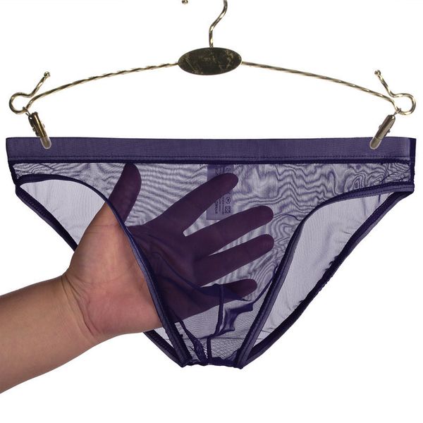 men's see-through ice silk briefs mesh sheer pouch stretchy seamless panties underwear low-rise transparent male underpants, Black;white
men's see-through ice silk briefs mesh sheer pouch stretchy seamless panties underwear low-rise transparent male underpants, Black;white