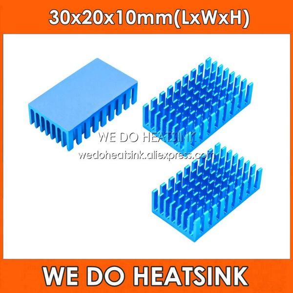 fans & coolings we do heatsink 30x20x10mm without or with thermal pad blue slotted anodized aluminum cooler radiator
fans & coolings we do heatsink 30x20x10mm without or with thermal pad blue slotted anodized aluminum cooler radiator