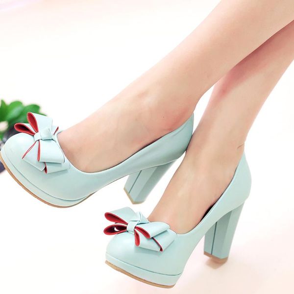 dress shoes big size 43 women's arrivals slip on sweet bow tie lolita style platform high heels summer pink white office pumps, Black
dress shoes big size 43 women's arrivals slip on sweet bow tie lolita style platform high heels summer pink white office pumps, Black