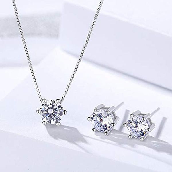 stud jewelry charm silver plated pendant elegant retro necklace + 1pair ear studs festival present valentine's day gift, Golden;silver
stud jewelry charm silver plated pendant elegant retro necklace + 1pair ear studs festival present valentine's day gift, Golden;silver