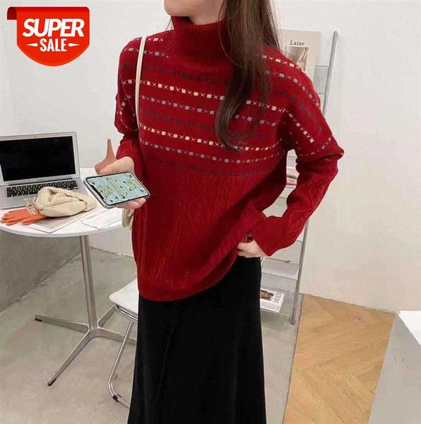 011833 turtleneck sweater women retro literary small checkered twist pullover knitwear warm #tr7b, Black;gray
011833 turtleneck sweater women retro literary small checkered twist pullover knitwear warm #tr7b, Black;gray