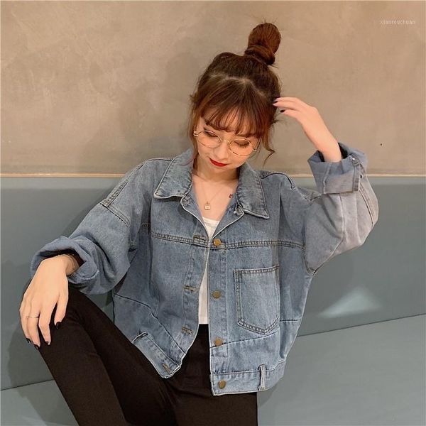 men's hoodies & sweatshirts fashion single-breasted jacket autumn sougen lapel women's clothing short loose denim color pure all-m, Black
men's hoodies & sweatshirts fashion single-breasted jacket autumn sougen lapel women's clothing short loose denim color pure all-m, Black