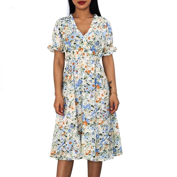 casual dresses summer short sleeve women flowers print v neck a-line loose style office working vestidos clothing dsb2, Black;gray
casual dresses summer short sleeve women flowers print v neck a-line loose style office working vestidos clothing dsb2, Black;gray
