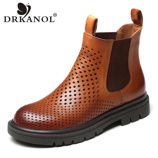 british style women boots genuine leather hollow breathable summer cool slip on flats heel ankle female, Black
british style women boots genuine leather hollow breathable summer cool slip on flats heel ankle female, Black