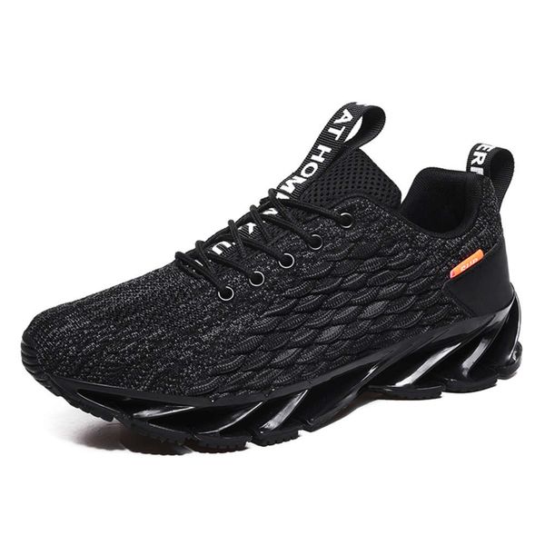 2020 new blade sole men's casual large size comfortable breathable mesh shock absorption sports training shoes, Black
2020 new blade sole men's casual large size comfortable breathable mesh shock absorption sports training shoes, Black
