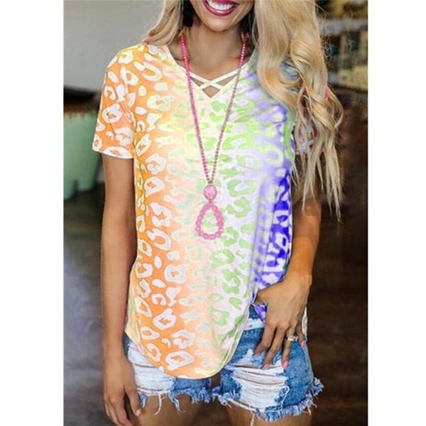 women's t-shirt women tshirt 2021 summer rainbow gradient seaside casual temperament tees short sleeve v-neck loose t shirt, White
women's t-shirt women tshirt 2021 summer rainbow gradient seaside casual temperament tees short sleeve v-neck loose t shirt, White