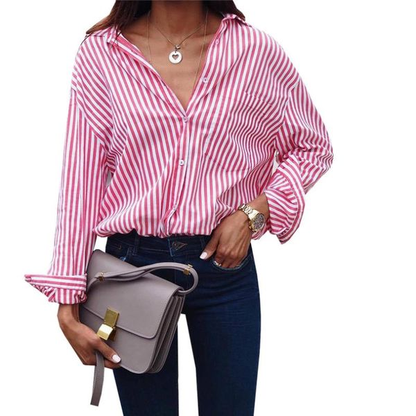women's blouses & shirts s-5xl spring autumn women blouse striped female long sleeve shirt casual ol office blusas oversize ab771, White
women's blouses & shirts s-5xl spring autumn women blouse striped female long sleeve shirt casual ol office blusas oversize ab771, White