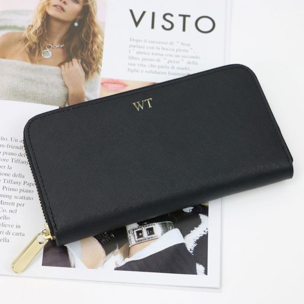 limited edition customed imitial letters genuine saffiano leather long wallet purse brand zipper with card holders, Red;black
limited edition customed imitial letters genuine saffiano leather long wallet purse brand zipper with card holders, Red;black