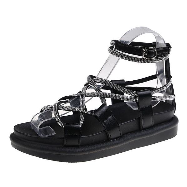 sandals wedges women open toe ankle buckle strap ladies platform high heels roman shoes, Black
sandals wedges women open toe ankle buckle strap ladies platform high heels roman shoes, Black