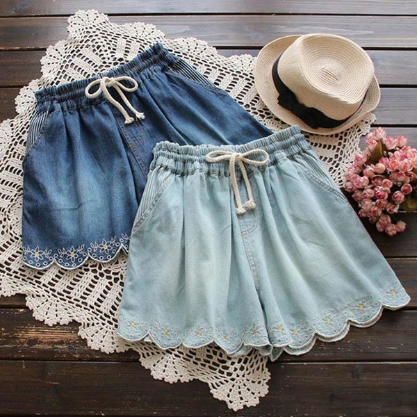 mori girl summer autumn short women layer floral embroidery elastic waist pocket denim cowboy female vestido mini shorts u489 women's, White;black
mori girl summer autumn short women layer floral embroidery elastic waist pocket denim cowboy female vestido mini shorts u489 women's, White;black