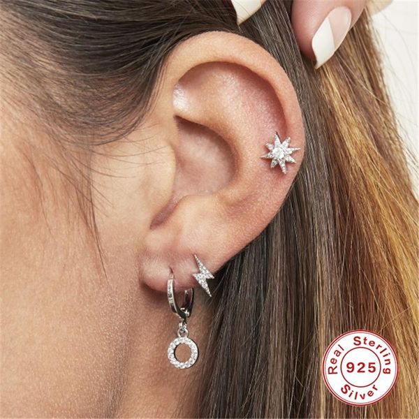 stud 1pc s925 sterling silver earrings eight pointed star zircon cartilage piercing jewelry for female gifts w3, Golden;silver
stud 1pc s925 sterling silver earrings eight pointed star zircon cartilage piercing jewelry for female gifts w3, Golden;silver
