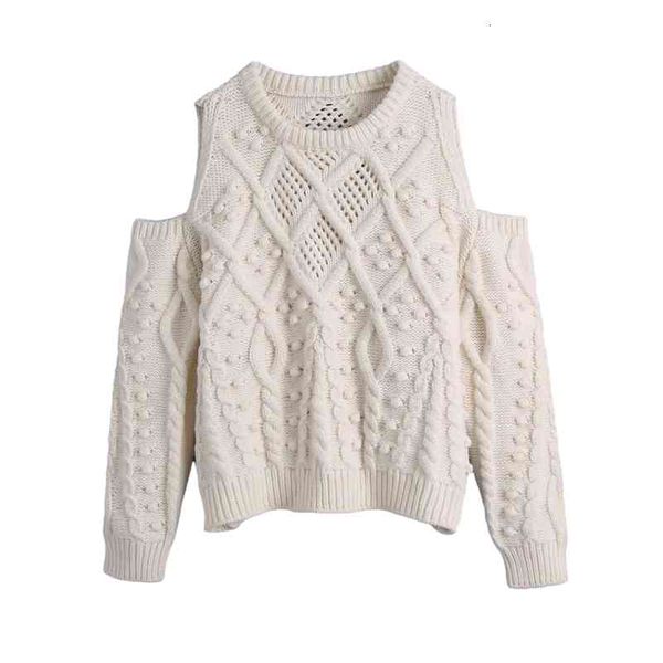 women's knits & tees sweet women o neck strapless knitwear 2021 spring-autumn fashion ladies knitted cute vintage female hollow sw, White
women's knits & tees sweet women o neck strapless knitwear 2021 spring-autumn fashion ladies knitted cute vintage female hollow sw, White