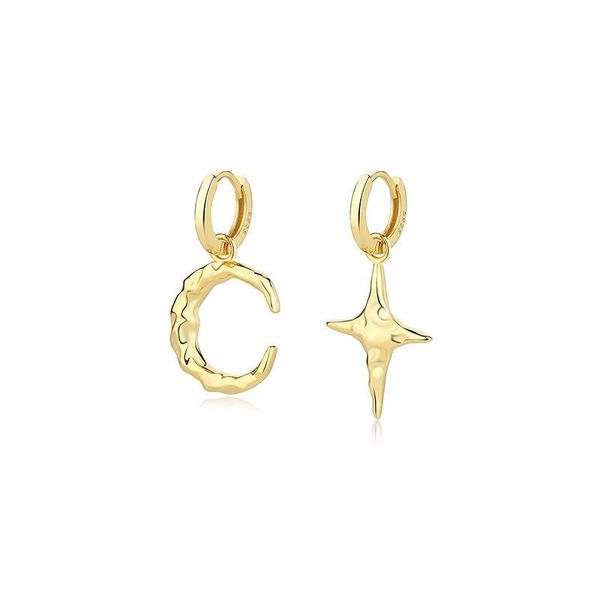 hoop & huggie asymmetry earrings real. 925 sterling silver irregular texture moon star piercing earring ear-bone jewelry c-e2322, Golden;silver
hoop & huggie asymmetry earrings real. 925 sterling silver irregular texture moon star piercing earring ear-bone jewelry c-e2322, Golden;silver