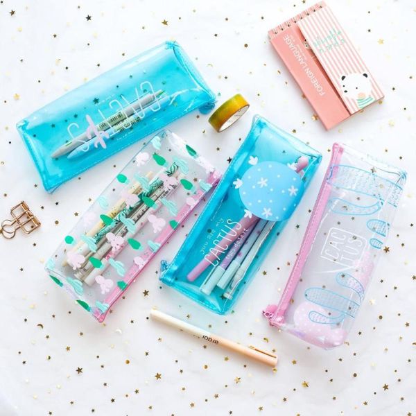 transprent jelly waterproof pvc pencil case bentoy coin purse cactus blue pen holder bag pouch school student box girls, White
transprent jelly waterproof pvc pencil case bentoy coin purse cactus blue pen holder bag pouch school student box girls, White