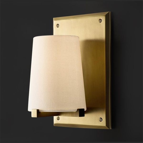 american all-copper linen wall lamps retro living room bedroom lamp modern el study background fabric sconces lights lighting
american all-copper linen wall lamps retro living room bedroom lamp modern el study background fabric sconces lights lighting