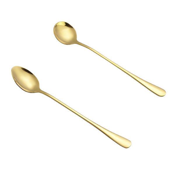 spoons creative stainless steel spoon titanium-plated gold coffee stirring drink dessert long handle ice
spoons creative stainless steel spoon titanium-plated gold coffee stirring drink dessert long handle ice