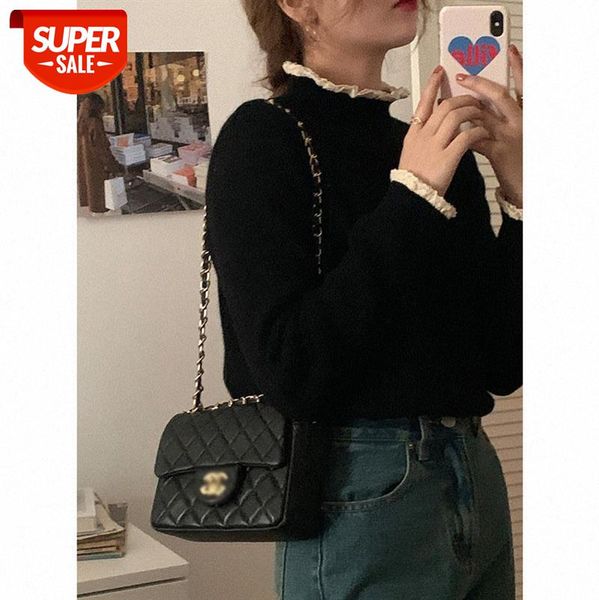 net celebrity homemade fake two-piece lace sweater women loose design sense temperament half-neck pullover bottoming shirt #af4a, White
net celebrity homemade fake two-piece lace sweater women loose design sense temperament half-neck pullover bottoming shirt #af4a, White
