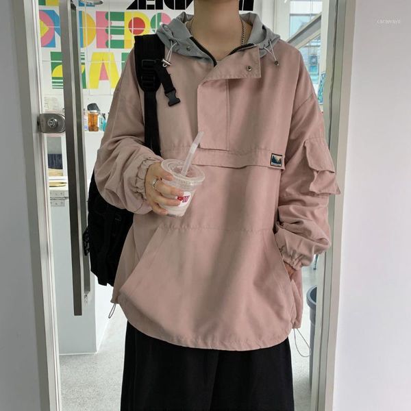 men's jackets pr 2021 color block autumn hong kong style jacket streetwear hip hop coats male casual loose outerwear, Black;brown
men's jackets pr 2021 color block autumn hong kong style jacket streetwear hip hop coats male casual loose outerwear, Black;brown