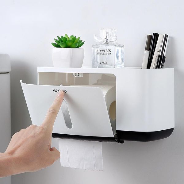 toilet paper holders holder creative with two storage bath kitchen dispenser plastic wall waterproof roll
toilet paper holders holder creative with two storage bath kitchen dispenser plastic wall waterproof roll