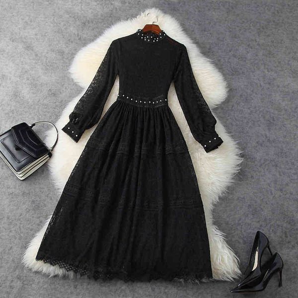 casual dresses spring long sleeve round neck black floral lace panelled beaded mid-calf dress elegant lf0711817 22p1, Black;gray
casual dresses spring long sleeve round neck black floral lace panelled beaded mid-calf dress elegant lf0711817 22p1, Black;gray