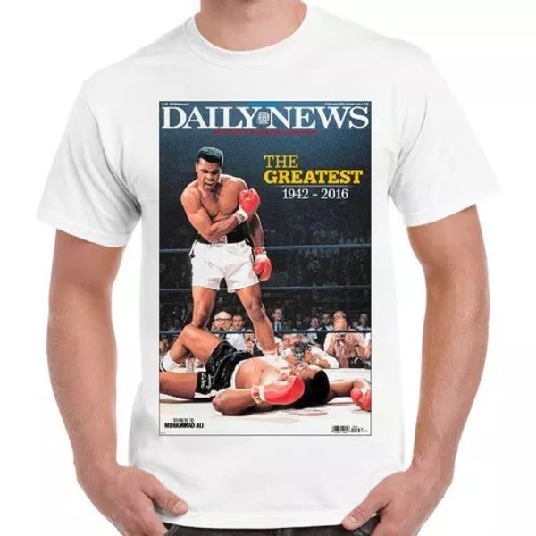 muhammed ali clay tribute daily news magazine greatest boxer retro t shirt 2296, White;black
muhammed ali clay tribute daily news magazine greatest boxer retro t shirt 2296, White;black