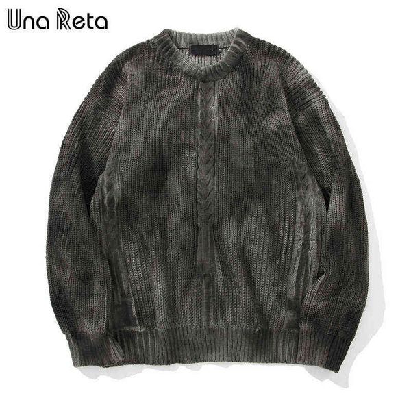 una reta tie dye sweater men autumn streetwear men clothing hip hop pullover men hole oversize sweater 211109, White;black 
una reta tie dye sweater men autumn streetwear men clothing hip hop pullover men hole oversize sweater 211109, White;black