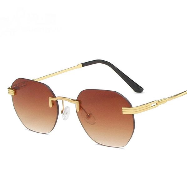 sunglasses brown frameless gold metal ladies rimless gradient lens blue fashion sun glasses for men uv400 summer 2021, White;black
sunglasses brown frameless gold metal ladies rimless gradient lens blue fashion sun glasses for men uv400 summer 2021, White;black