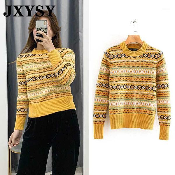 women's sweaters jxysy women vintage folk-custom hit color texture o-neck knitting jumper pull femme pullovers, White;black
women's sweaters jxysy women vintage folk-custom hit color texture o-neck knitting jumper pull femme pullovers, White;black