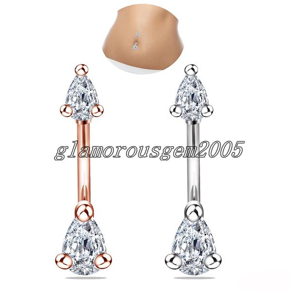 bell button rings jewelry piercing short style water drop zircon navel nail new navel ring body piercing accessories, Silver
bell button rings jewelry piercing short style water drop zircon navel nail new navel ring body piercing accessories, Silver