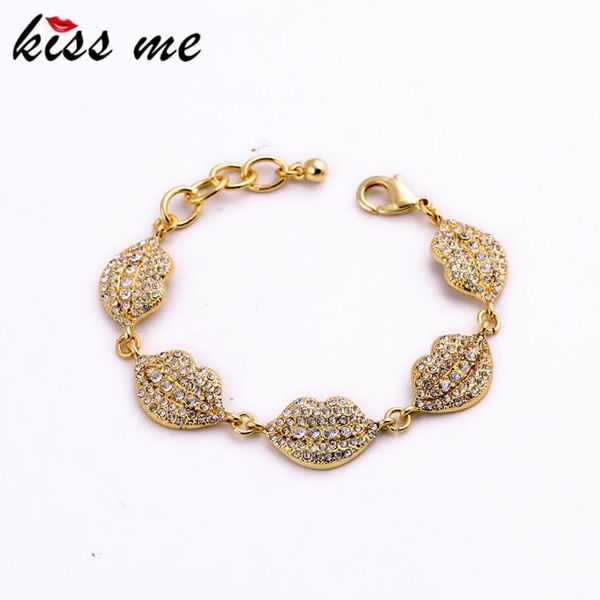charm bracelets women luxury created crystal lip bracelet fashion jewelry gold color accessories, Golden;silver
charm bracelets women luxury created crystal lip bracelet fashion jewelry gold color accessories, Golden;silver