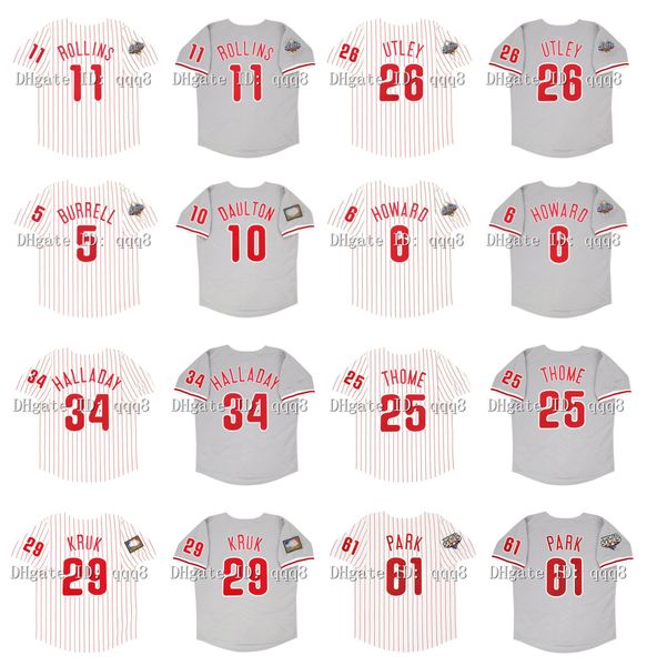 2008 world series retro 26 chase utley phillies baseball jersey john kruk 11 jimmy rollins 3roy halladay 25 jim thome 10 darren daulton 6 ry, Blue;black
2008 world series retro 26 chase utley phillies baseball jersey john kruk 11 jimmy rollins 3roy halladay 25 jim thome 10 darren daulton 6 ry, Blue;black