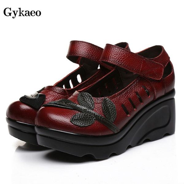 gykaeo beauty national style genuine leather sandals hollowed out summer women shoes flower retro high heeled sandalia feminina, Black
gykaeo beauty national style genuine leather sandals hollowed out summer women shoes flower retro high heeled sandalia feminina, Black