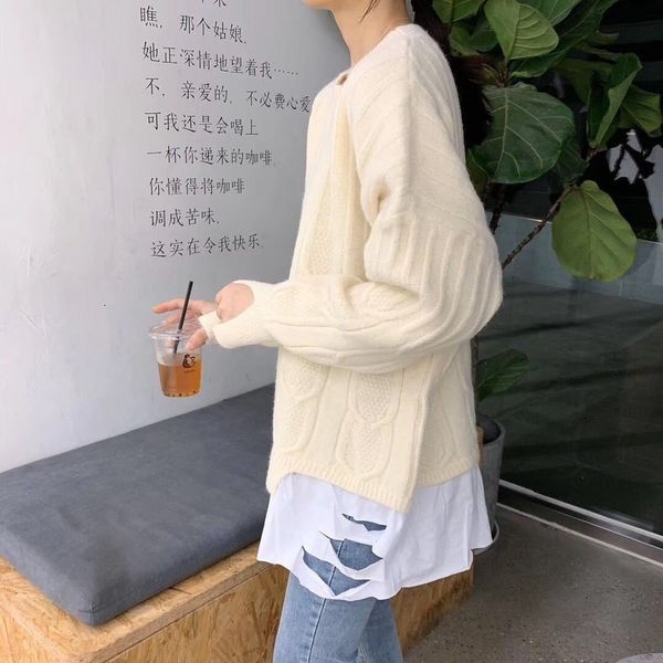 men's sweaters female pullovers oversize 3xl the neck-neck full sleeve fake two knitting parts simple retro-style korean chic spring uo, White;black
men's sweaters female pullovers oversize 3xl the neck-neck full sleeve fake two knitting parts simple retro-style korean chic spring uo, White;black