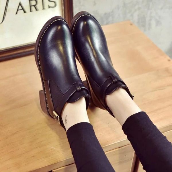 boots 2021 chunky heels women lace up round ankle booots motorcycle fashion military button zapatos de mujer b999, Black
boots 2021 chunky heels women lace up round ankle booots motorcycle fashion military button zapatos de mujer b999, Black